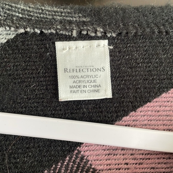 Reflections Plaid Poncho - Picture 3 of 4